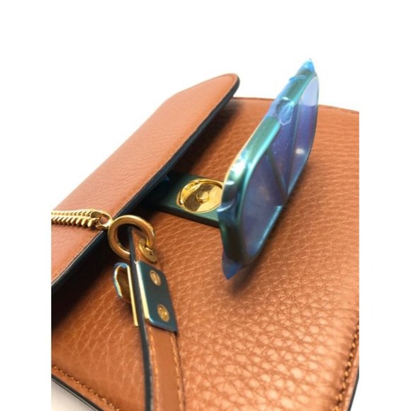 VALENTINO Vsling Small Grained Brown Leather Shoulder Bag - Picture 6 of 12